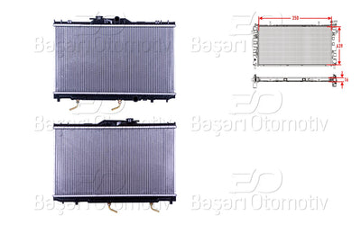Wisco 3113589-00 Water Radiator Brazing Mt 350X639x16 mm Toyota Corolla Ae111. Ae112 97-01 — Radiators & Fans
