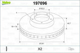 VALEO Brake Discs for i10 I & II, Picanto I & II - Ventilated, 241mm — Brake Rotors & Drums