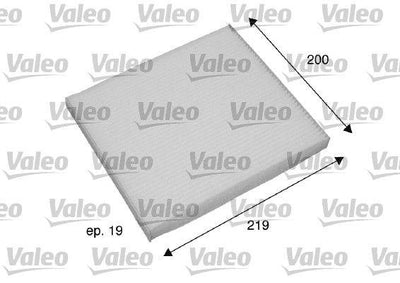 Valeo 698795 Cabin Air Filter Corolla 03-07 Avensis 03-08 — Air & Cabin Filters