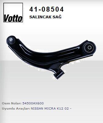 Votto 41-08504 41.08504 /Control Arm Lower Right-(Nissan: Micra-K12 03 > 10 /Note 07 > 11 /Modus — Control Arms & Ball Joints