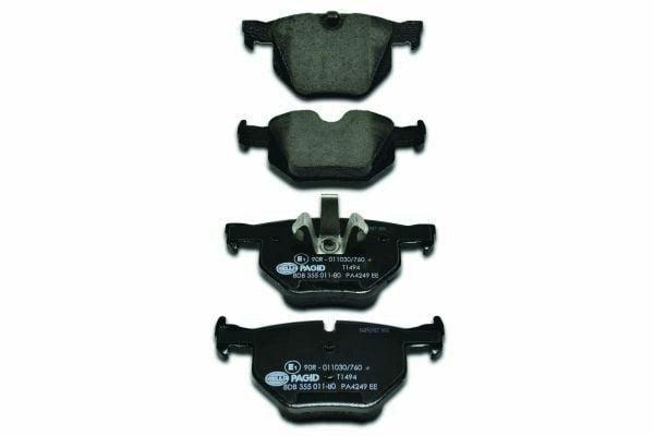 bmw rear brake pads hella pagid, hella pagid brake pad specifications, brake pad installation guide for bmw HELLA PAGID Rear Brake Pads - OEM Quality for BMW 320 325 330 | 2006-2011 BMW Rear Brake Pads | HELLA PAGID 8DB355011-801 bmw, brake-pads, hella-pagid, car-accessories, automotive-parts, 250mm-pads, 2006-2011-bmw, car-enthusiasts, brake-system, ai-generated