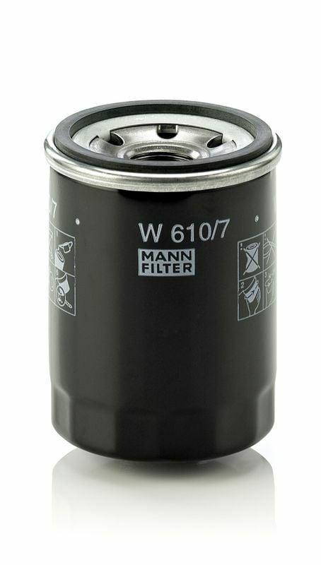 MANN W610-7 Oil Filter - Compatible with Hyundai i10, i20, Accent — Oil Filters