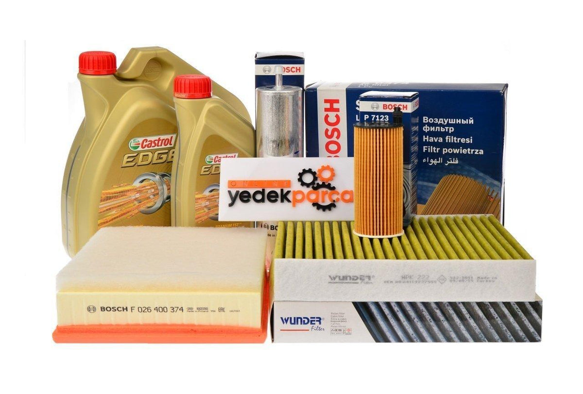 Castrol BMW F20 Kasa 120d Maintenance Set - High-Quality Oil & Filters — Oil Filters
