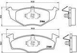 BREMBO P85030 Front Brake Pads - VW Golf, Polo & Seat Ibiza
