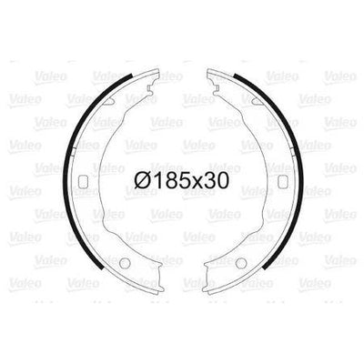 Valeo 564018 Parking Brake Shoe Peugeot 406 P607 — Brake Cables & Hardware