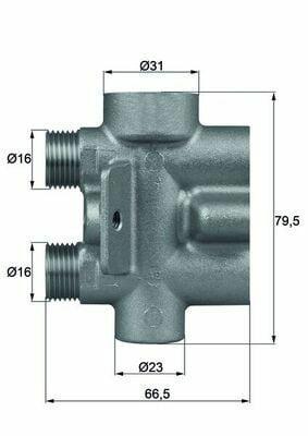 MAHLE TO975 — Water Pump & Thermostat