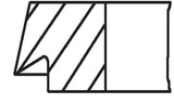 MAHLE Piston Ring Std Albea Doblo 1.4 8V - 4 Pieces Set (72 mm) — Pistons & Rotating