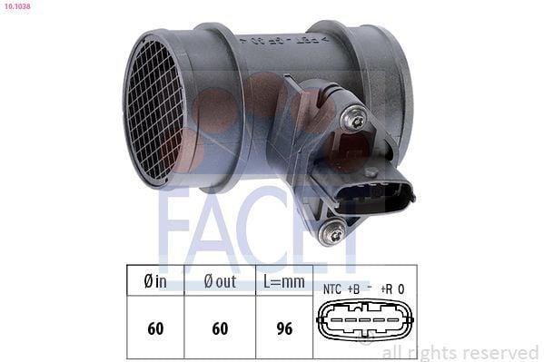FACET Air Flow Meter 10.1038 - Precision Measurement for Corsa B X10xe X12xe — Engine Management Sensors