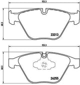 BREMBO P06055 Brake Pads - Premium Performance for BMW E90-E91-E92-E93