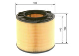 BOSCH Air Filter F026400425 - 16 A4 A5 Q5 2.0 TFSI — Air & Cabin Filters