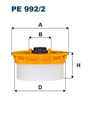 FILTRON PE992-2 Fuel Filter - Compatible with 08-Land Cruiser 4.5 D4-D — Fuel Delivery