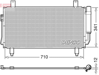 Denso DCN45006 A/C Radiator Mitsubishi Outlander 12 — Radiators & Fans