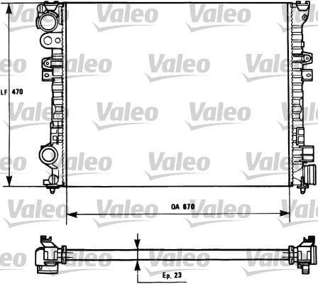 VALEO 731166 Radiator - Engine Cooling for 99-Exp-Scd-Jmp 1.9-AC — Radiators & Fans