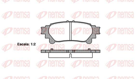 REMSA 1395.00 Brake Pad Gs Grl1_. Gwl1_ 01 12 — Brake Pads