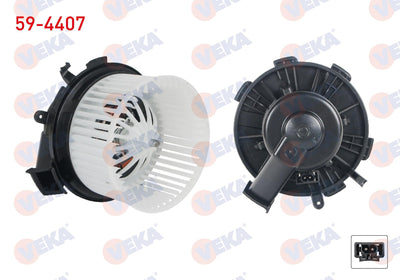 Veka 59-4407 Heater Motor without A/C Mercedes Sprinter (906) 2006-2009 / Sprinter (906) 2009-/ Volkswagen — Heater & Blower
