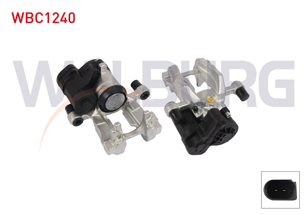 WALBURG WBC1240 Brake Caliper Electronic Left Rear Piston 42mm Disc 300mm310mm Skoda Superb III 2015-/ Kodiaq 2016-/ Tiguan 2016-/ Passat 2014-/ Seat Tarraco 2018 - 1 Piece