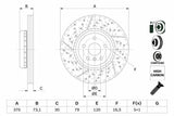 BOSCH 0986479E10 - Disc Brake 13-1 Series (F20-F21) & 3 Series (F30-F80) — Brake Rotors & Drums