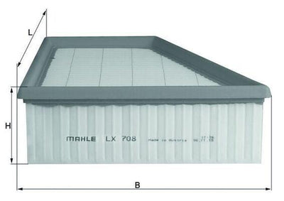 MAHLE LX708 Air Filter - Fit for Polo IV, Cordoba, Ibiza — Air & Cabin Filters