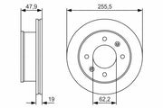 bosch brake disc for getz front view, bosch brake disc side view, bosch brake disc technical specifications BOSCH Brake Disc for Getz - 2-Piece Set, 255.5mm | Ideal for Car Owners & Automotive Technicians BOSCH Brake Disc for Getz | 2-Piece Set, 255.5mm bosch, brake-disc, getz-parts, automotive, car-maintenance, braking-system, automotive-replacement, car-owners, automotive-technicians, ai-generated
