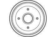 trw db4128 rear brake drum, TRW brake drum specifications, rear brake drum for P309 P306 Xsara ZX TRW DB4128 Rear Brake Drum - Compatible with P309 P306 Xsara ZX | 180 mm TRW DB4128 Rear Brake Drum trw-db4128, rear-brake-drum, car-parts, braking-system, p309, p306, xsara, mechanics, car-owners, ai-generated