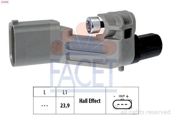 facet 9.0598 engine rpm sensor, engine sensor for Caddy Golf V VI Polo A3, FACET crankshaft position sensor FACET 9.0598 | Engine RPM Sensor for Caddy Golf V VI Polo A3 Altea Cordoba Ibiza Leon Toledo (2004 - 2013) FACET 9.0598 | Engine RPM Sensor for Various Models facet, engine-rpm-sensor, car-parts, automotive-repair, caddy, golf, polo, a3, altea, ai-generated