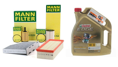 Volkswagen Caddy 1.9 TDI - Mann Filter Care Set with Castrol 5W30 Motor Oil — Fluids & Chemicals