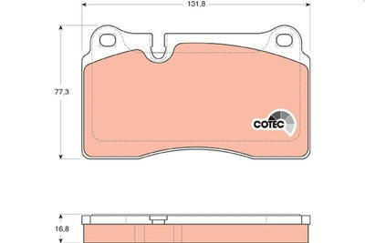 TRW GDB1670 Brake Pads - VW Touareg Owners