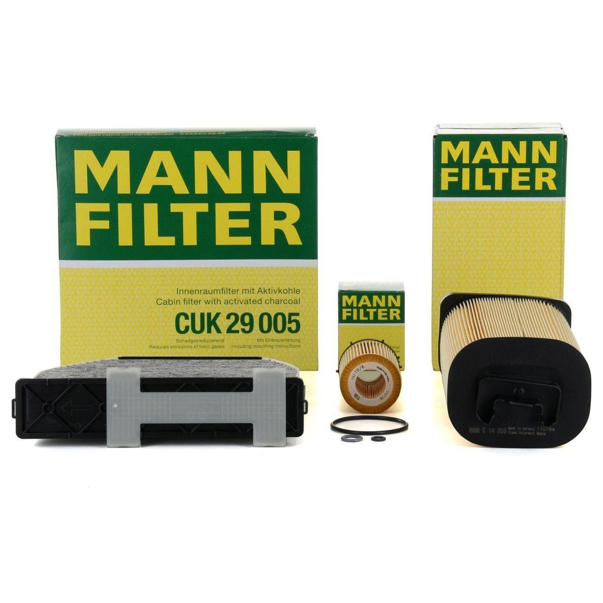 Mann Mercedes W204 C180 (274 Motor) Maintenance Filter Set - Complete Kit — Maintenance & Service Kits
