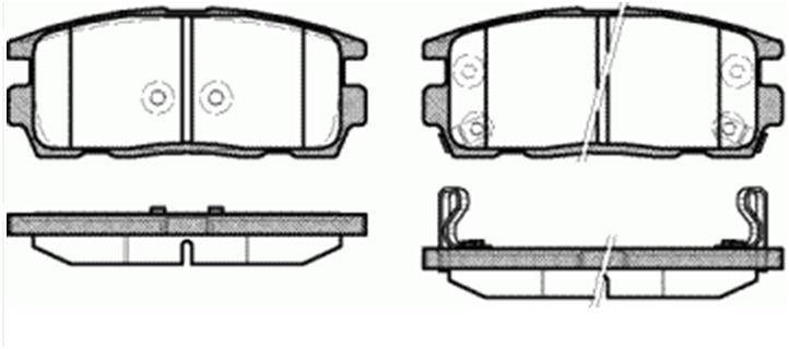 MGA 55337 Brake Pad Brake Rear-(Chevrolet: Captiva 07 > 12 /Opel: Antara 07 > 12 /Hyundai: Terracan 02 -) — Brake Pads