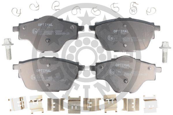 Optimal BP12719 Brake Pad Rear (P106mm) Peugeot P3008 II P84 C4 Picasso II — Brake Pads
