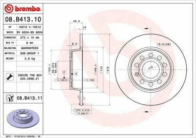 BREMBO Rear Brake Disks - High-Performance for VW Caddy, Golf and 3 more models — Brake Rotors & Drums