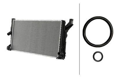 Hella 8MK366301-951 Radiator BMW B32-B36-B38-B46-B48 F39 F45-F48 F52-F57 F60 — Radiators & Fans