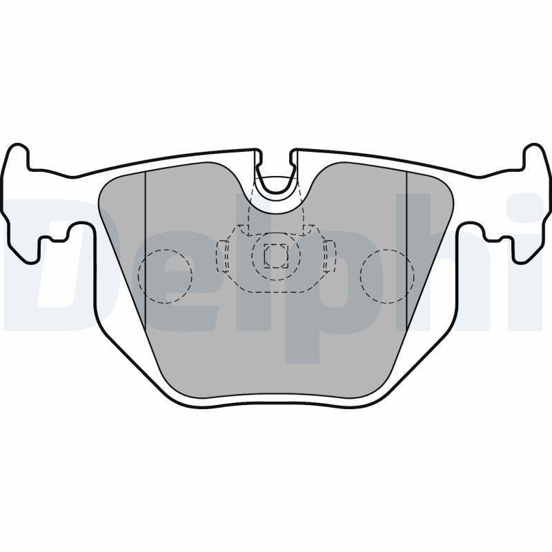 Delphi Brake Pad Rear LP1803 - Compatible with BMW E46 Series — Brake Pads