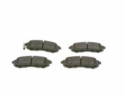 bosch brake pad set front view, bosch brake pad set side view, bosch brake pad technical specifications BOSCH Brake Pad Set 0986494337 - Low-Metallic Material for Sedans and Compact Cars BOSCH Brake Pad Set - Low-Metallic, 17mm Thickness bosch, brake-pads, car-accessories, auto-repair, car-maintenance, low-metallic, 17mm-thick, car-owners, auto-enthusiasts, ai-generated