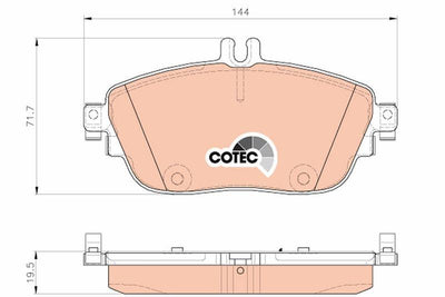TRW GDB1932 Brake Pad Front W117-156-176-246 12-18 — Brake Pads