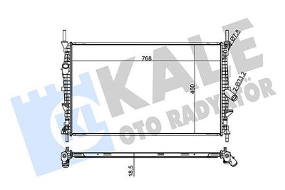 Kale 0222321AB Water Radiator Ford Transit Custom V362 V363 2.2 TDCi 12 — Radiators & Fans