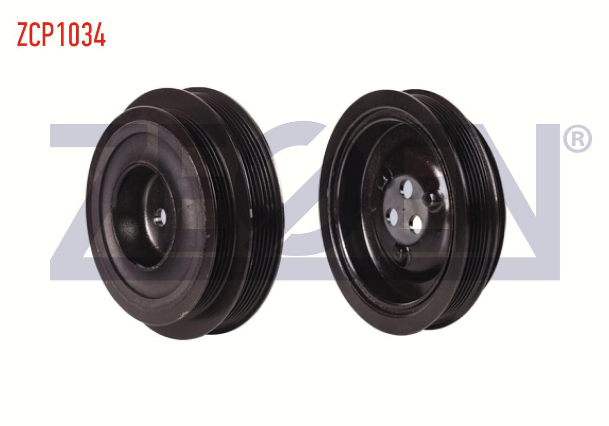 Zegen ZCP1034 Crankshaft Pulley Ford Transit Tourneo 2.2 TDCi 2006-/ Peugeot Boxer 2.2 HDi 2014-/ Citr — Pulleys & Tensioners