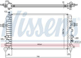 NISSENS Radiator for Opel Astra H 1.6-1.8 — Radiators & Fans