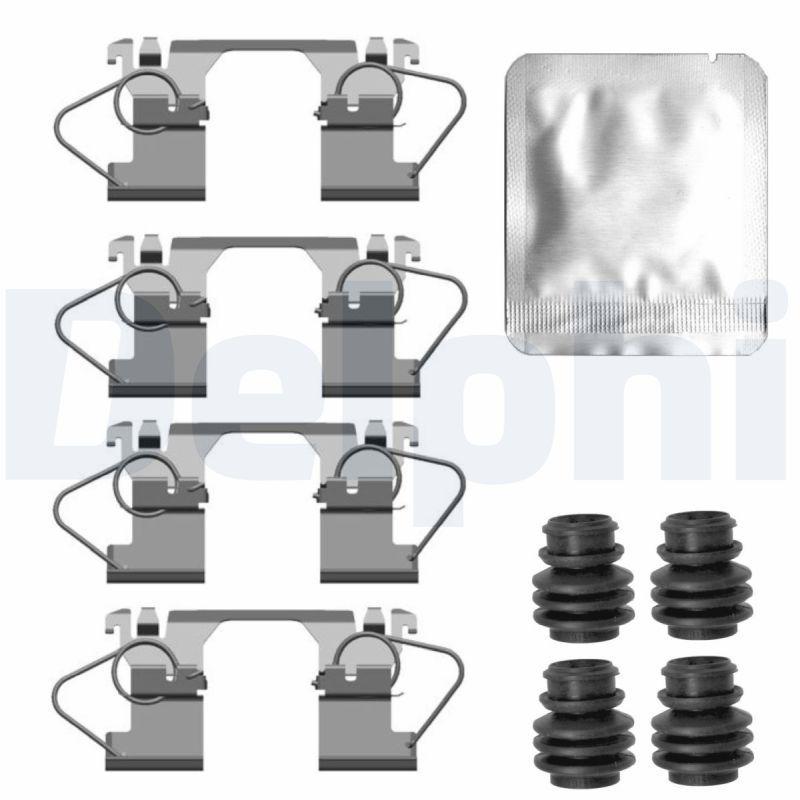 Delphi LX0744 Brake Pad Mounting Set Front Opel / Suzuki 08 / 2013 /