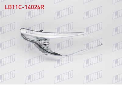LABO LB11C-14026R Headlight Glass Right (Smoke Xenon with Turn Signal) BMW 5 Series (E60) 2005-20 — Tail, Signal & Reflectors