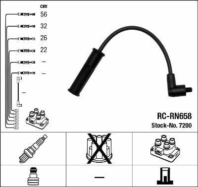 NGK 7200 Spark Plug Wire Set — Coils & Plugs