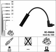 ngk-7200-spark-plug-wire-set, ignition-wires-renault-clio NGK 7200 Spark Plug Wire Set | High Performance for Renault Clio II 1.4 (1998-2005) | 4-Wire Set NGK 7200 Spark Plug Wire Set for Renault Clio ngk, spark-plug-wire-set, renault-clio, ignition-cable, car-parts, automobile-enthusiasts, high-performance, engine-parts, ngk-7200, ai-generated