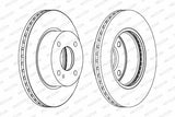 FERODO DDF1740 Front Brake Disc for Ford Fiesta VI (2008+) - 258mm — Brake Rotors & Drums