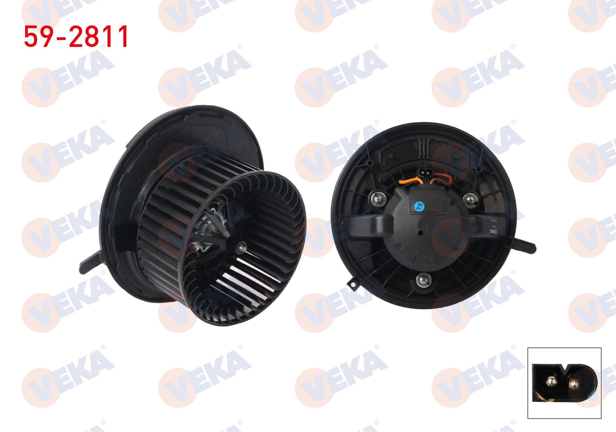 Veka 59-2811 Heater Motor Mercedes A Series (W169) 2004-2014 / B Series (W245) 2005-2011 — Heater & Blower