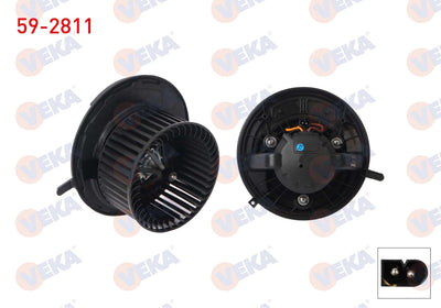 Veka 59-2811 Heater Motor Mercedes A Series (W169) 2004-2014 / B Series (W245) 2005-2011 — Heater & Blower