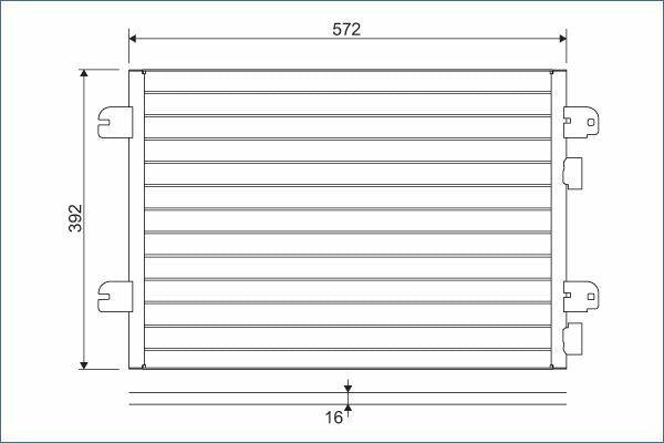 valeo 817701 climate radiator condenser, front view of valeo climate radiator, technical specifications of valeo condenser VALEO 817701 Climate Radiator (Condenser) for 03 Megane.I & Logan 1.5 DCI | Aluminum VALEO 817701 Climate Radiator Condenser valeo, climate-radiator, condenser, automotive-parts, car-owners, mechanics, aluminum-radiator, car-maintenance, vehicle-cooling-system, ai-generated