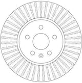 TRW DF6629 Front Brake Disc - Ventilated Design for Opel Mokka — Brake Rotors & Drums