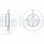 delphi disk brake for 2006 yaris front view, delphi coated brake disk specifications DELPHI Disk Brake for 2006 Yaris 1.0-1.3 Vvt-I & 1.4 D-4D | Coated | 1 Piece DELPHI Disk Brake for 2006 Yaris | Premium Performance delphi, disk-brake, brake-parts, car-maintenance, vehicle-safety, yaris, automotive, mechanics, ai-generated, car-owners