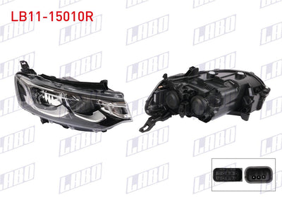 LABO LB11-15010R Headlight Right Citroen Elysee 2017 — Headlights