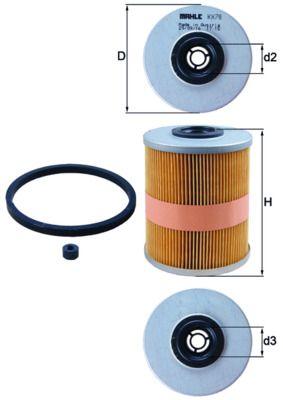 Mahle KX78D Diesel Filter (Opel Corsa C 1.7Dti-Vectra C 2.2)